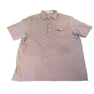 Criquet Polo shirt Mens Size XL Gray Pullover Short Sleeve Collared pocket